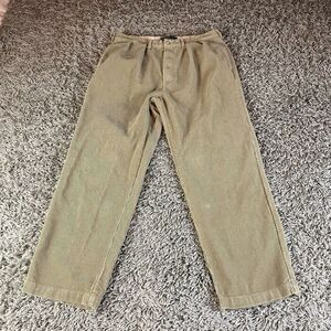 Vintage Polo Ralph Lauren Corduroy Pants Mens 36x30 Beige Andrew Jumbo Trousers